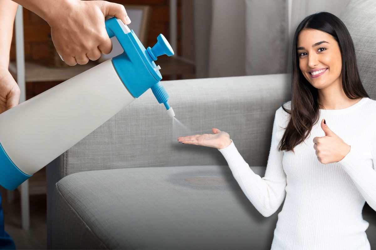 come pulire il divano in modo facile con una miscela