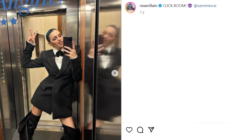 rose villain look sensuale