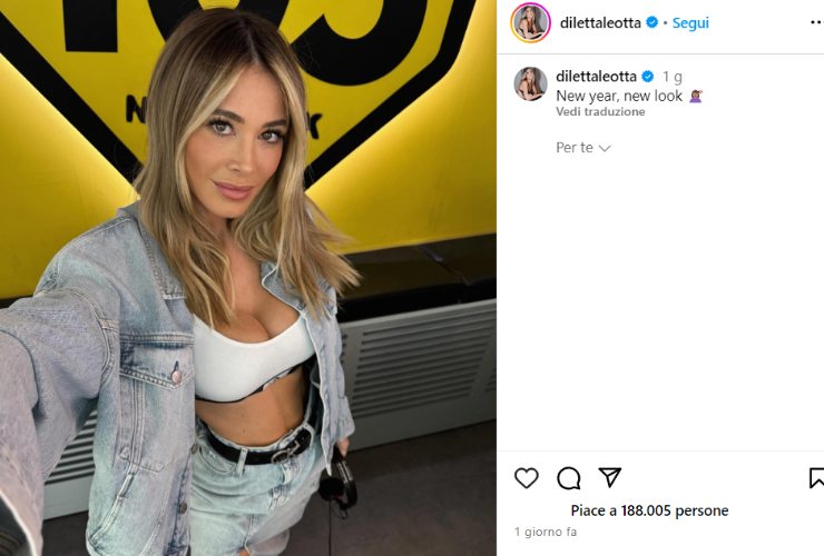 diletta leotta si trasforma